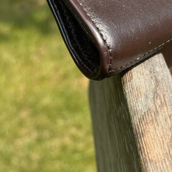 Vintage Valerie Steven’s Brown Leather & Leopard Calfhair Shoulder Clutch Bag - Picture 14 of 15